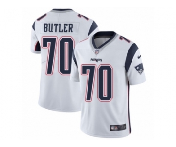 Men Nike New England Patriots #70 Adam Butler White Vapor Untouchable Limited Player NFL Jersey