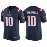 Men's New England Patriots #10 Jimmy Garoppolo Navy Color Rush Limited Jersey