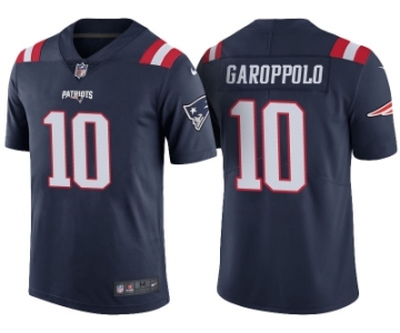 Men's New England Patriots #10 Jimmy Garoppolo Navy Color Rush Limited Jersey