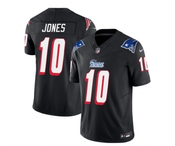 Men's New England Patriots #10 Mac Jones Black 2023 F.U.S.E. Vapor Limited Football Stitched Jersey