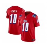 Men's New England Patriots #10 Mac Jones Red 2023 F.U.S.E. Vapor Limited Football Stitched Jersey