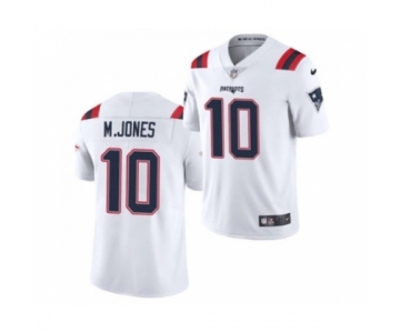 Men's New England Patriots #10 Mac Jones White 2021 Vapor Untouchable Limited Jersey