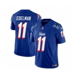 Men's New England Patriots #11 Julian Edelman Blue 2023 F.U.S.E. Vapor Limited Football Stitched Jersey