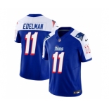 Men's New England Patriots #11 Julian Edelman Blue White 2023 F.U.S.E. Vapor Limited Football Stitched Jersey