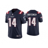 Men's New England Patriots #14 Ty Montgomery Navy Vapor Untouchable Limited Stitched Jersey