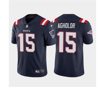 Men's New England Patriots #15 Nelson Agholor Navy Vapor Untouchable Limited Stitched Jersey