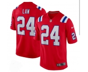 Mens New England Patriots #24 Ty Law Nike Red Alternate Vapor Limited Jersey