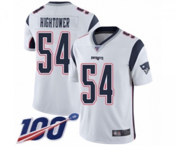 Men's New England Patriots #54 Dont'a Hightower White Vapor Untouchable Limited Player 100th Season Football Jersey