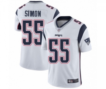 Men's New England Patriots #55 John Simon White Vapor Untouchable Limited Player Football Jersey