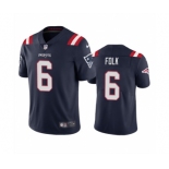 Men's New England Patriots #6 Nick Folk Navy Vapor Untouchable Limited Stitched Jersey