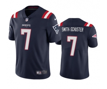 Men's New England Patriots #7 JuJu Smith-Schuster Navy Vapor Untouchable Stitched Football Jersey