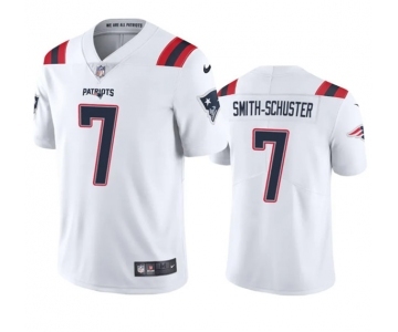 Men's New England Patriots #7 JuJu Smith-Schuster White Vapor Untouchable Stitched Football Jersey