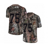 Men's New England Patriots #75 Ted Karras Camo Rush Realtree Limited Football Jersey