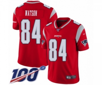 Men's New England Patriots #84 Benjamin Watson Limited Red Inverted Legend 100th Season Football Jersey