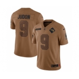 Men's New England Patriots #9 Matthew Judon 2023 Brown Salute To Service Limited Football Stitched Jersey