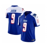 Men's New England Patriots #9 Matthew Judon Blue White 2023 F.U.S.E. Vapor Limited Football Stitched Jersey