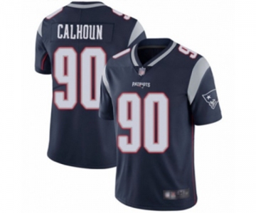 Men's New England Patriots #90 Shilique Calhoun Navy Blue Team Color Vapor Untouchable Limited Player Football Jersey