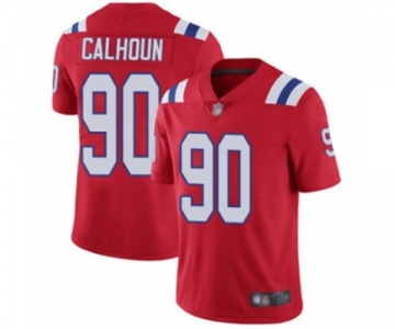 Men's New England Patriots #90 Shilique Calhoun Red Alternate Vapor Untouchable Limited Player Football Jersey