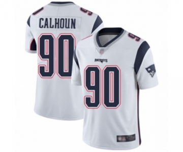 Men's New England Patriots #90 Shilique Calhoun White Vapor Untouchable Limited Player Football Jersey