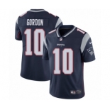 Men's Nike New England Patriots #10 Josh Gordon Navy Blue Team Color Vapor Untouchable Limited Player NFL Jersey