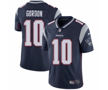 Men's Nike New England Patriots #10 Josh Gordon Navy Blue Team Color Vapor Untouchable Limited Player NFL Jersey