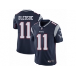 Men's Nike New England Patriots #11 Drew Bledsoe Vapor Untouchable Limited Navy Blue Team Color NFL Jersey