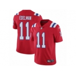 Men's Nike New England Patriots #11 Julian Edelman Vapor Untouchable Limited Red Alternate NFL Jersey