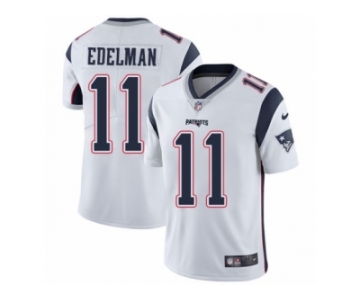 Men's Nike New England Patriots #11 Julian Edelman Vapor Untouchable Limited White NFL Jersey