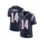 Men's Nike New England Patriots #14 Brandin Cooks Vapor Untouchable Limited Navy Blue Team Color NFL Jersey