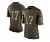 Men's Nike New England Patriots #17 Devin Street Limited Green Salute to Service NFL Jersey