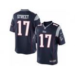 Men's Nike New England Patriots #17 Devin Street Limited Navy Blue Team Color NFL Jersey