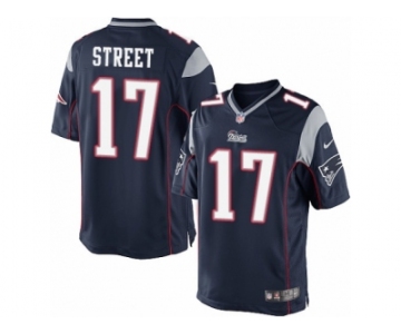 Men's Nike New England Patriots #17 Devin Street Limited Navy Blue Team Color NFL Jersey