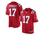 Men's Nike New England Patriots #17 Devin Street Limited Red Alternate NFL Jersey