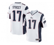 Men's Nike New England Patriots #17 Devin Street Limited White NFL Jersey