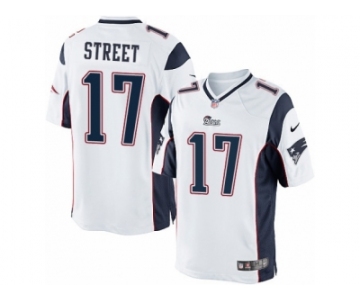 Men's Nike New England Patriots #17 Devin Street Limited White NFL Jersey