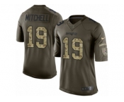 Men's Nike New England Patriots #19 Malcolm Mitchell Limited Green Salute to Service NFL Jersey