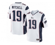 Men's Nike New England Patriots #19 Malcolm Mitchell Limited White NFL Jersey