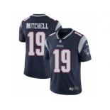 Men's Nike New England Patriots #19 Malcolm Mitchell Vapor Untouchable Limited Navy Blue Team Color NFL Jersey