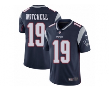 Men's Nike New England Patriots #19 Malcolm Mitchell Vapor Untouchable Limited Navy Blue Team Color NFL Jersey