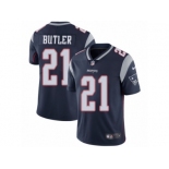 Men's Nike New England Patriots #21 Malcolm Butler Vapor Untouchable Limited Navy Blue Team Color NFL Jersey