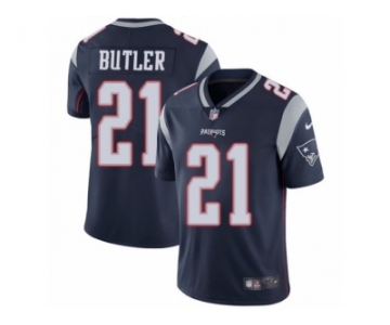 Men's Nike New England Patriots #21 Malcolm Butler Vapor Untouchable Limited Navy Blue Team Color NFL Jersey