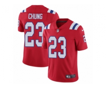 Men's Nike New England Patriots #23 Patrick Chung Vapor Untouchable Limited Red Alternate NFL Jersey