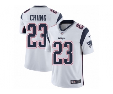 Men's Nike New England Patriots #23 Patrick Chung Vapor Untouchable Limited White NFL Jersey