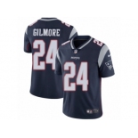 Men's Nike New England Patriots #24 Stephon Gilmore Navy Blue Team Color Vapor Untouchable Limited Player NFL Jersey