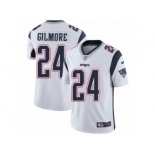 Men's Nike New England Patriots #24 Stephon Gilmore White Vapor Untouchable Limited Player NFL Jersey