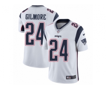 Men's Nike New England Patriots #24 Stephon Gilmore White Vapor Untouchable Limited Player NFL Jersey