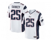 Men's Nike New England Patriots #25 Bishop Sankey Limited White NFL Jersey