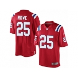 Men's Nike New England Patriots #25 Eric Rowe Limited Red Alternate NFL Jersey