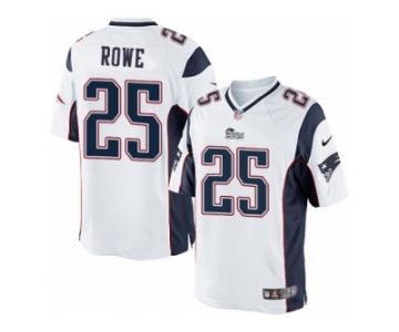 Men's Nike New England Patriots #25 Eric Rowe Limited White NFL Jersey