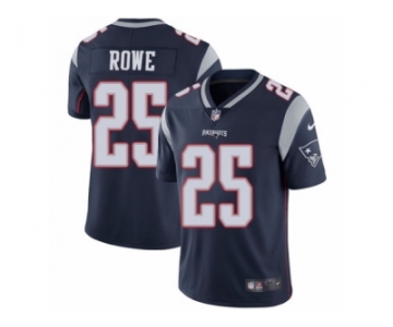 Men's Nike New England Patriots #25 Eric Rowe Vapor Untouchable Limited Navy Blue Team Color NFL Jersey